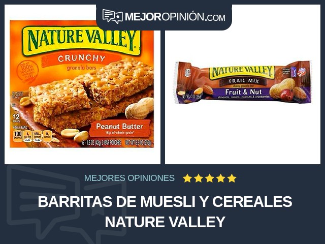 Barritas de muesli y cereales Nature Valley