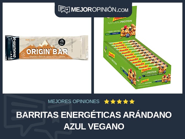 Barritas energéticas Arándano azul Vegano