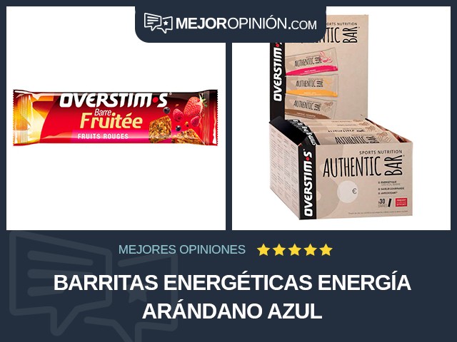 Barritas energéticas Energía Arándano azul