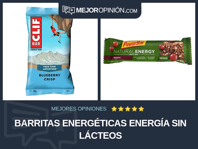 Barritas energéticas Energía Sin lácteos