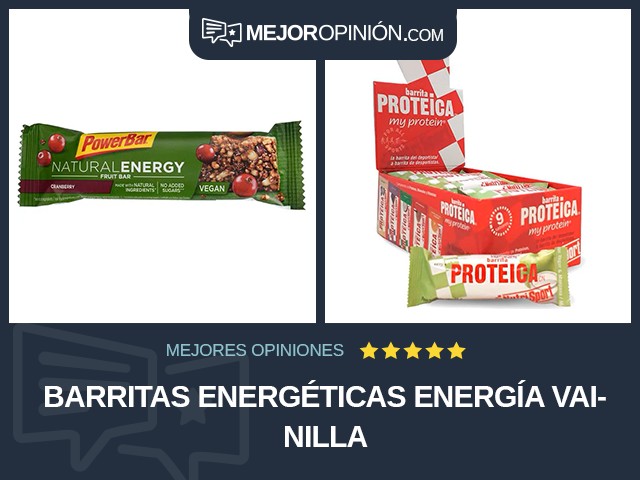 Barritas energéticas Energía Vainilla