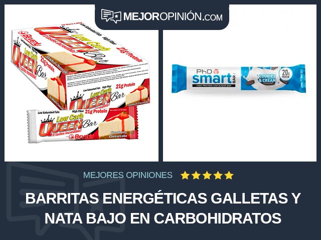 Barritas energéticas Galletas y nata Bajo en carbohidratos