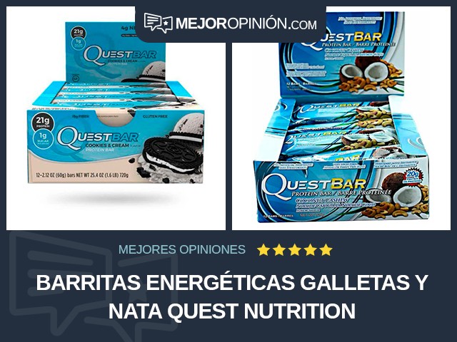 Barritas energéticas Galletas y nata Quest Nutrition