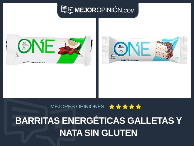 Barritas energéticas Galletas y nata Sin gluten