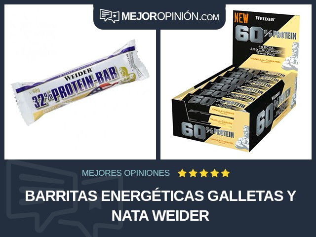 Barritas energéticas Galletas y nata Weider