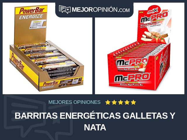 Barritas energéticas Galletas y nata