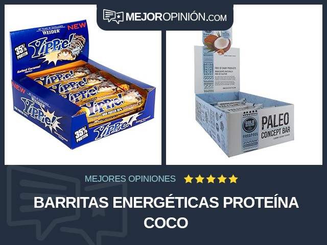 Barritas energéticas Proteína Coco