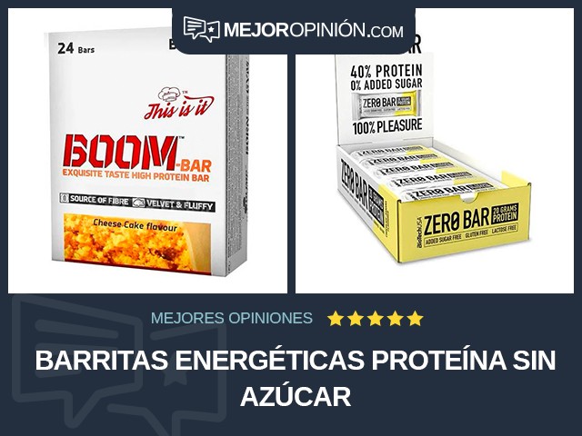 Barritas energéticas Proteína Sin azúcar