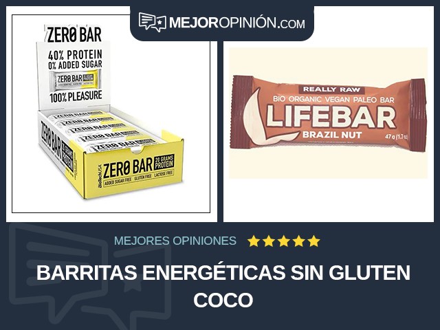 Barritas energéticas Sin gluten Coco