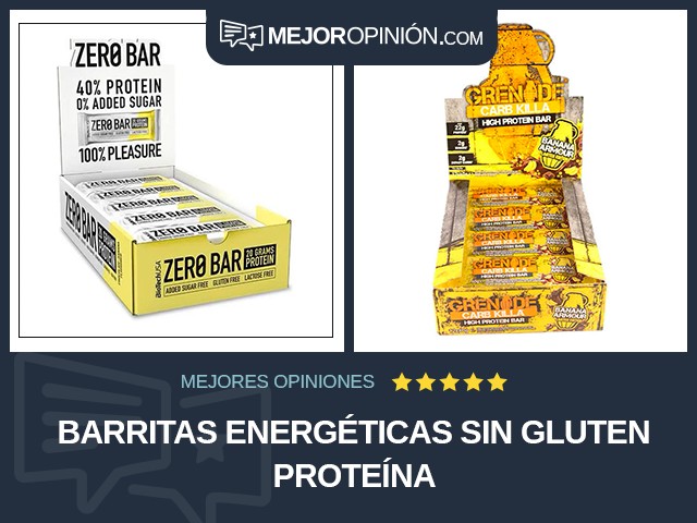 Barritas energéticas Sin gluten Proteína