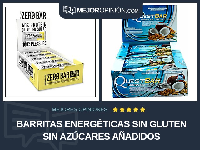 Barritas energéticas Sin gluten Sin azúcares añadidos