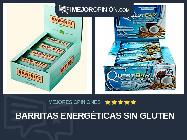 Barritas energéticas Sin gluten