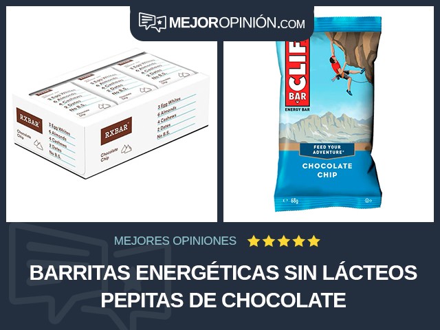 Barritas energéticas Sin lácteos Pepitas de chocolate