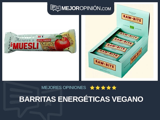 Barritas energéticas Vegano