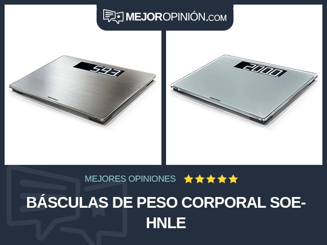 Básculas de peso corporal Soehnle