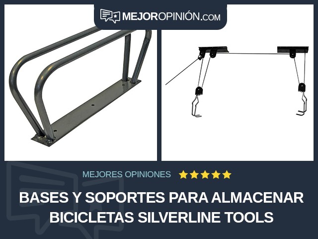 Bases y soportes para almacenar bicicletas Silverline Tools