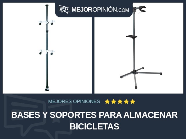 Bases y soportes para almacenar bicicletas