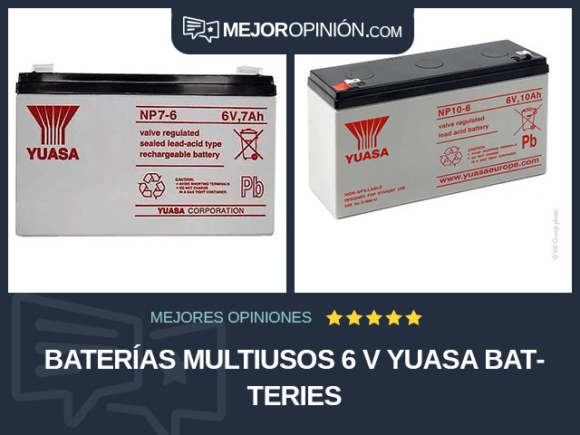 Baterías multiusos 6 V Yuasa Batteries