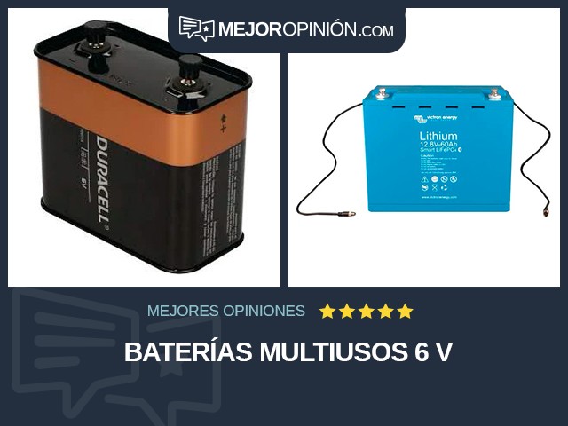 Baterías multiusos 6 V
