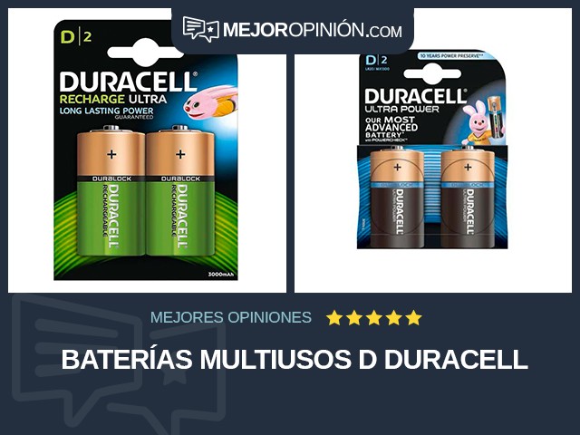 Baterías multiusos D Duracell