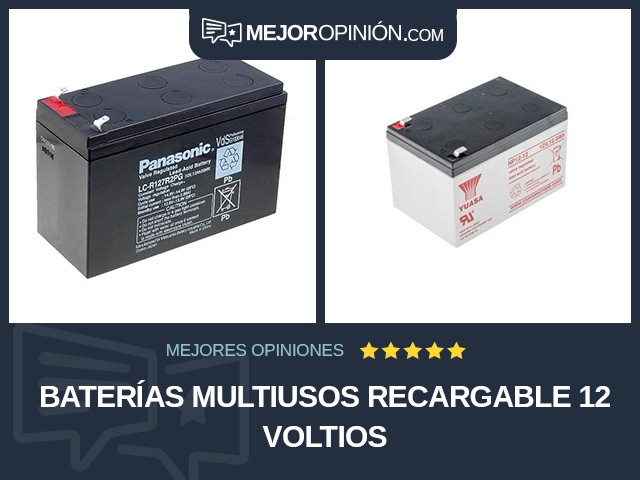 Baterías multiusos Recargable 12 voltios