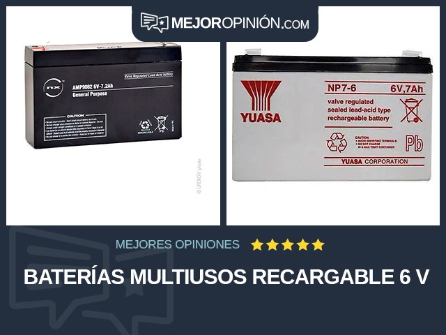 Baterías multiusos Recargable 6 V