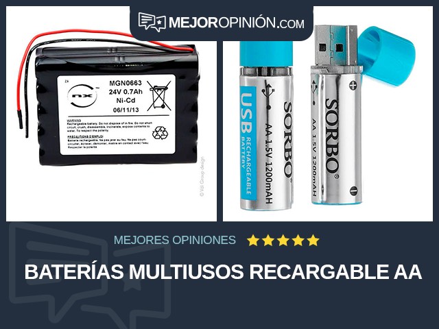 Baterías multiusos Recargable AA