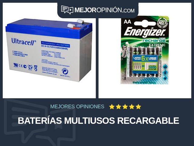 Baterías multiusos Recargable