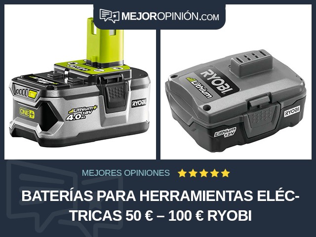 Baterías para herramientas eléctricas 50 € – 100 € RYOBI