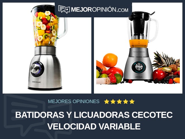 Batidoras y licuadoras Cecotec Velocidad variable