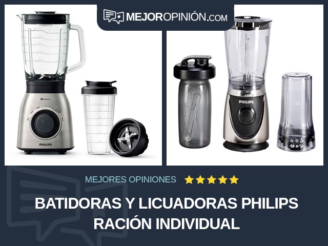 Batidoras y licuadoras Philips Ración individual