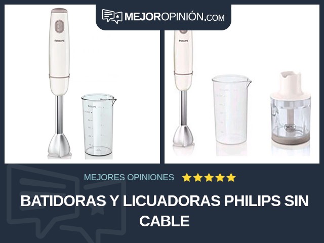 Batidoras y licuadoras Philips Sin cable