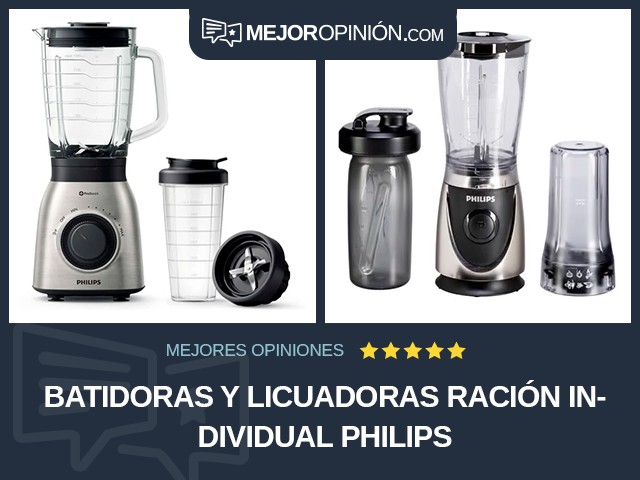 Batidoras y licuadoras Ración individual Philips