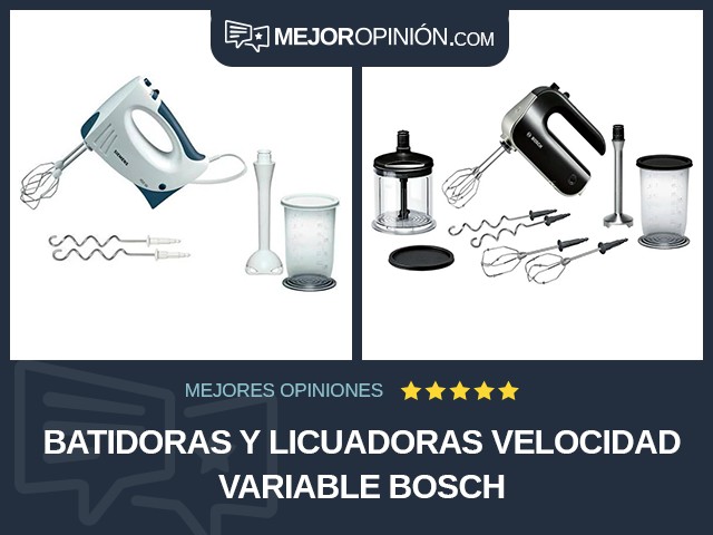 Batidoras y licuadoras Velocidad variable Bosch
