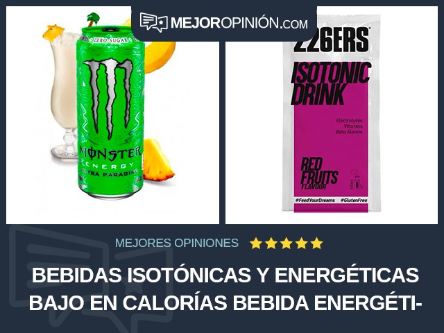 Bebidas isotónicas y energéticas Bajo en calorías Bebida energética