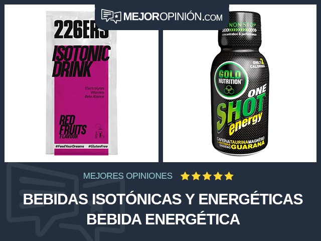 Bebidas isotónicas y energéticas Bebida energética