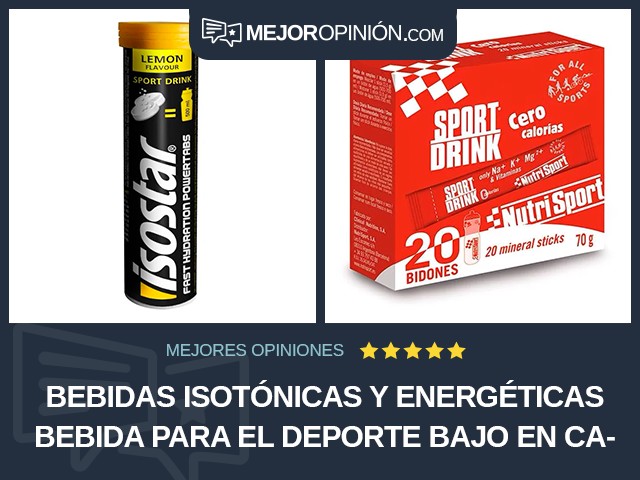 Bebidas isotónicas y energéticas Bebida para el deporte Bajo en calorías