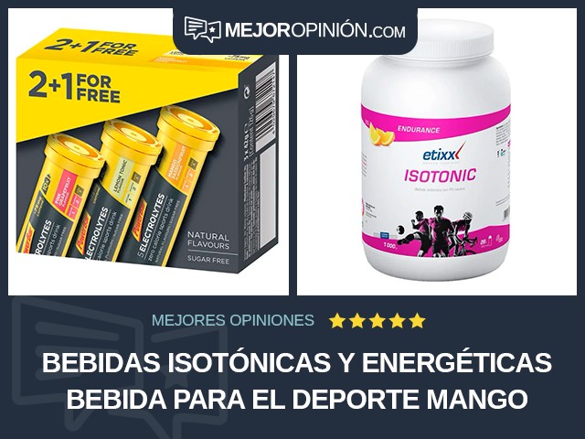 Bebidas isotónicas y energéticas Bebida para el deporte Mango