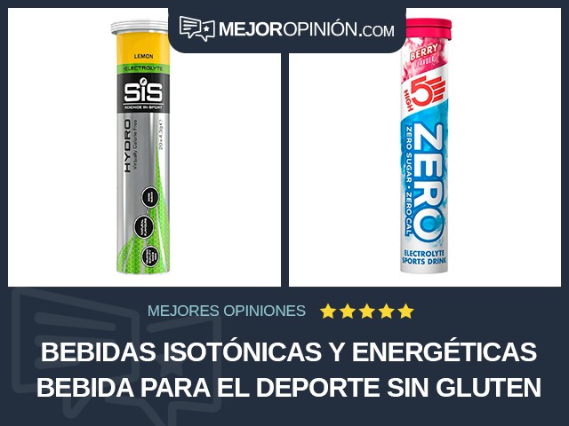 Bebidas isotónicas y energéticas Bebida para el deporte Sin gluten