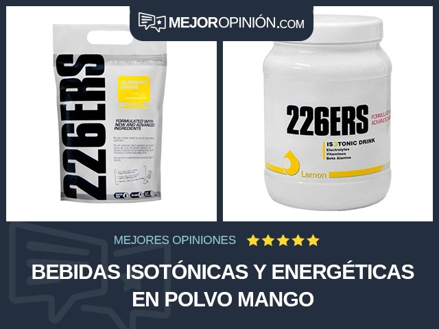 Bebidas isotónicas y energéticas En polvo Mango