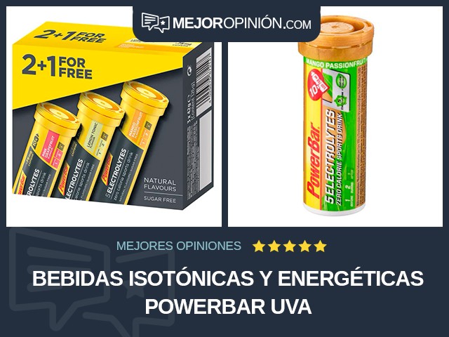 Bebidas isotónicas y energéticas PowerBar Uva