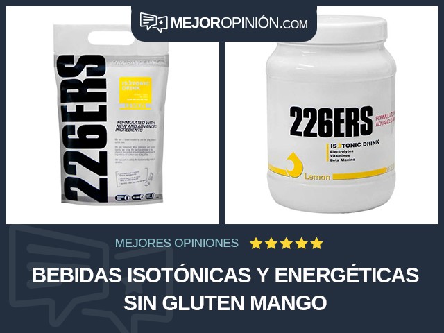 Bebidas isotónicas y energéticas Sin gluten Mango