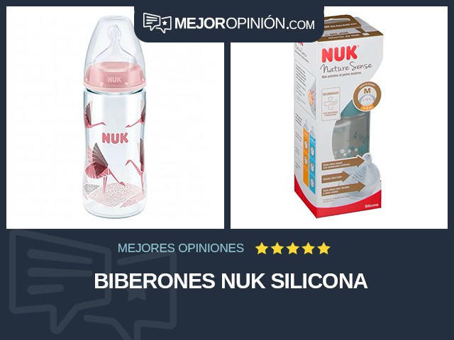 Biberones NUK Silicona