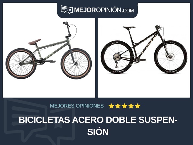 Bicicletas Acero Doble suspensión