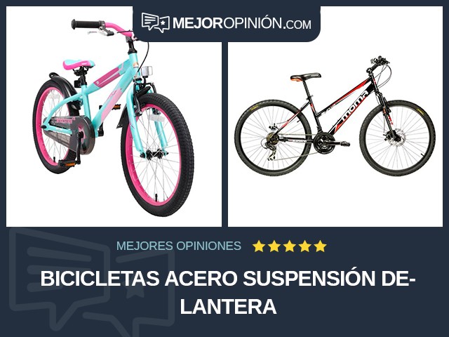 Bicicletas Acero Suspensión delantera