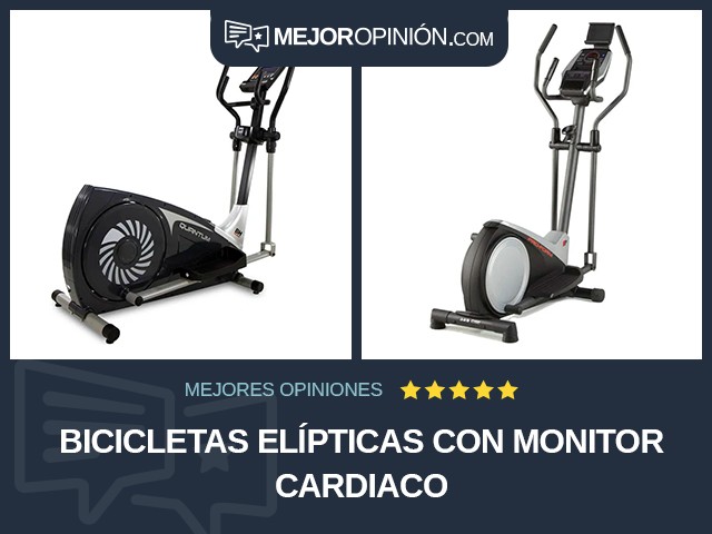 Bicicletas elípticas Con monitor cardiaco