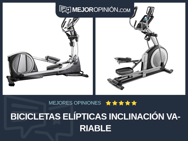 Bicicletas elípticas Inclinación variable