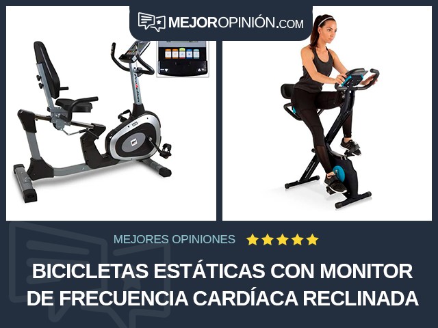 Bicicletas estáticas Con monitor de frecuencia cardíaca Reclinada