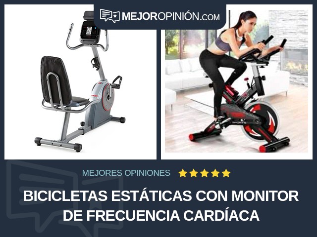 Bicicletas estáticas Con monitor de frecuencia cardíaca