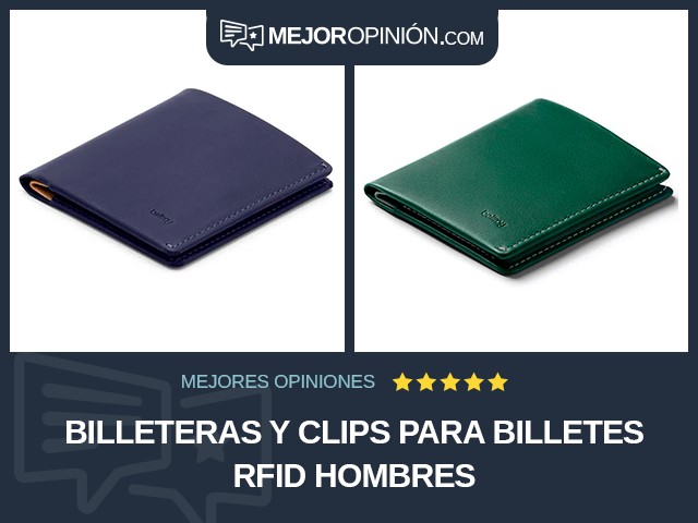 Billeteras y clips para billetes RFID Hombres